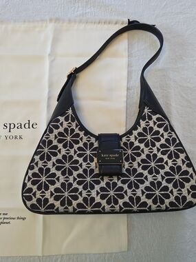Kate Spade Flower Jacquard Nouveau Small Shoulder Bag, Sand